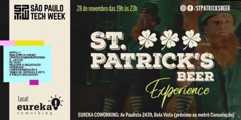 St. Patrick’s Beer Experience terá palestra e degustação guiada em SP