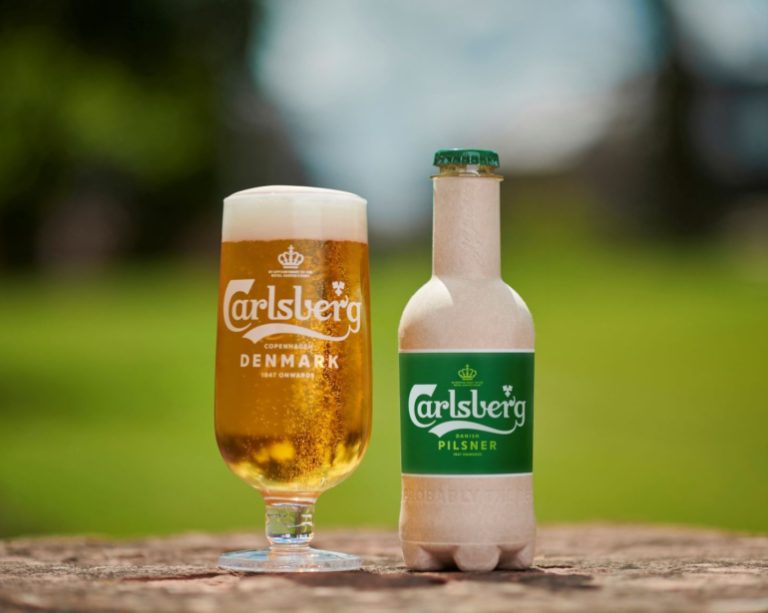 Em seu maior teste, Carlsberg lança garrafa de fibras totalmente reciclável