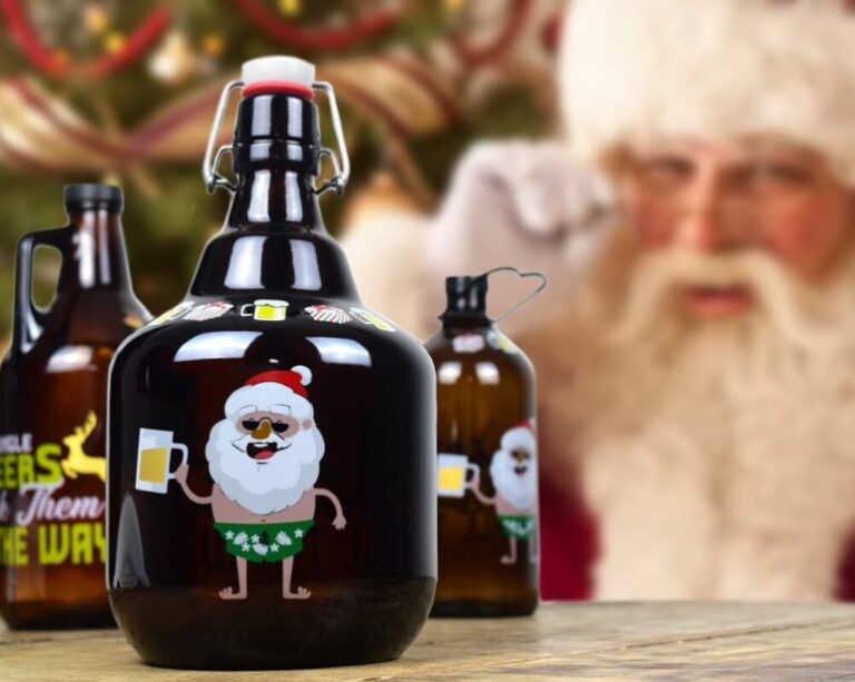 Temas colecionáveis impulsionam growlers de vidro para o Natal