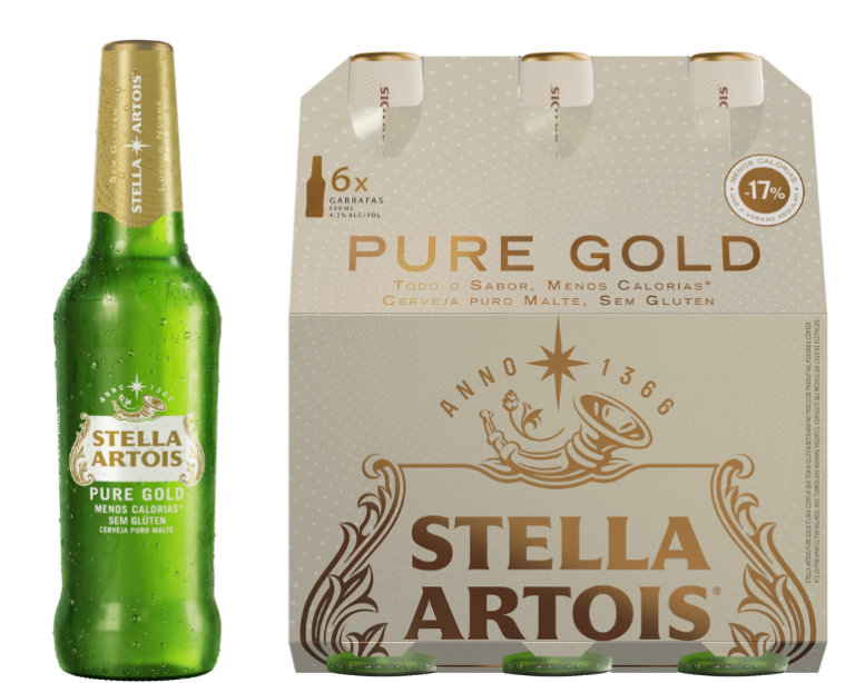 Ambev lança Stella Artois Pure Gold: menos calórica e sem glúten