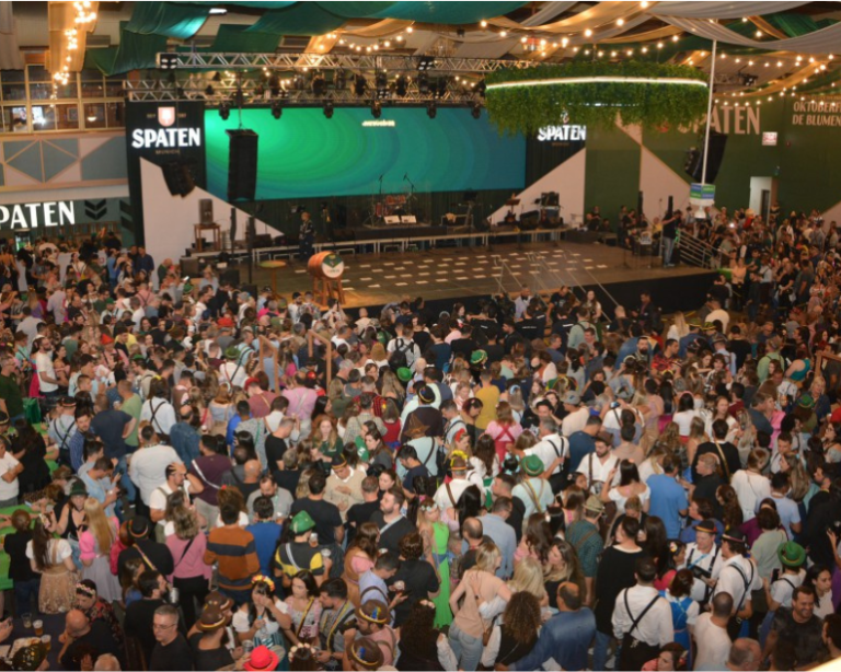 Oktoberfest Blumenau suspensa por risco de enchente: veja depoimento