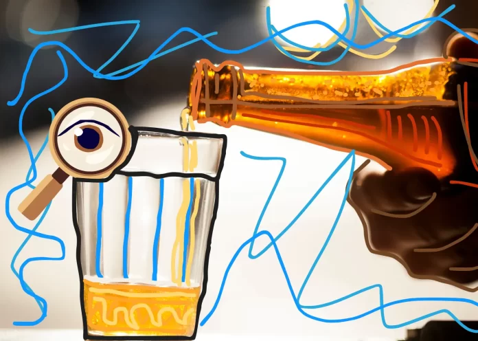 Em sua coluna, Bia Amorim faz reflexões sobre o momento atual do mercado cervejeiro, suas tensões históricas e os caminhos que o Brasil constrói entre cultura, tradição, inovação e mudança de consumo (Crédito: Bia Amorim/Desenho sobre imagem / Canva)