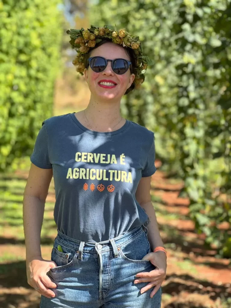 Bia Amorim participou da 3ª Festa da Colheita de Lúpulo e conta suas impressões (Crédito: Mari Astolfi)