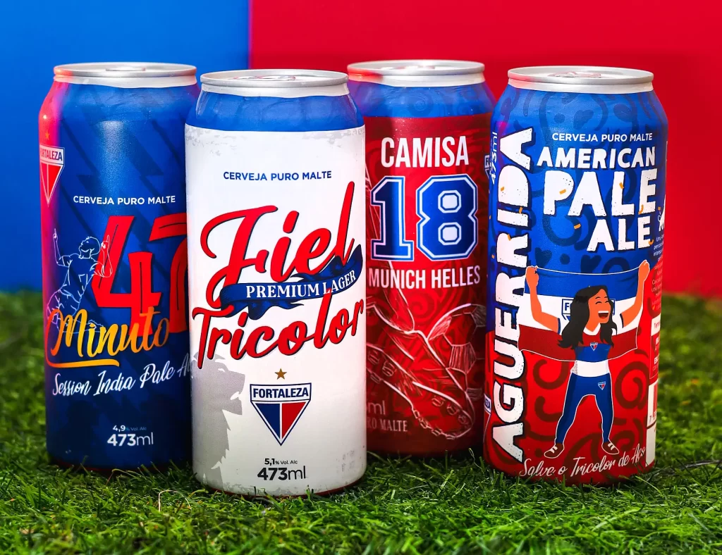 Cervejas do Fortaleza Esporte Clube e o Ceará Sporting Club foram lançadas pela Cervejaria Turatti (Divulgação / Turatti)