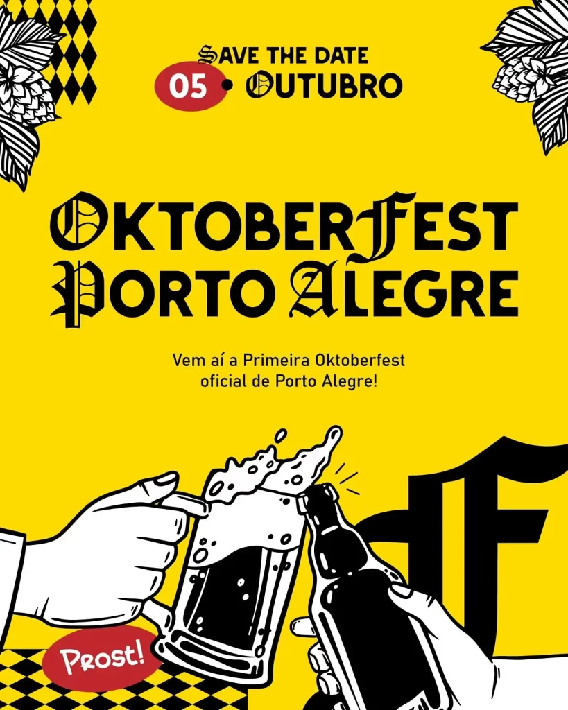 Primeira edição da Oktoberfest em Porto Alegre será no Centro Histórico da cidade (Crédito: Divulgação / Prefeitura de Porto Alegre)