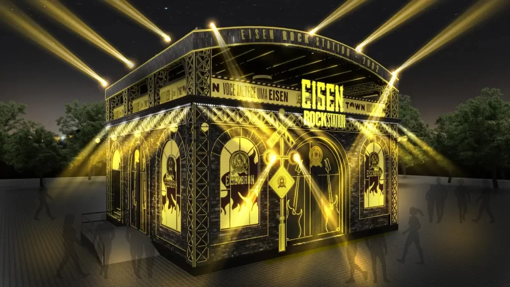 Eisen Rock Station trará a história do Rock para o evento numa verdadeira experiência imersiva (Crédito: Divulgação)