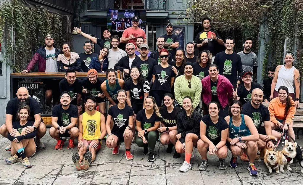 Beer Crew, do personal trainer Rodrigo Kimura, nasceu em 2017 com o objetivo de aproximar os cervejeiros da prática esportiva (Crédito: Arquivo Pessoal / Rodrigo Kimura)