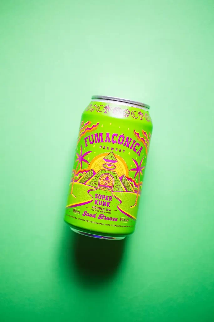 A lata da Super Kunk IPA ficou com o segundo lugar da categoria Cervejarias (Crédito: Divulgação / Fumaçônica)