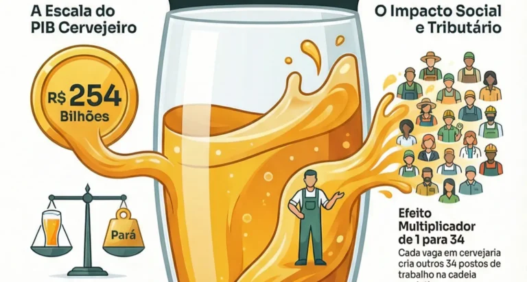 PIB da cerveja soma R$ 254 bilhões na economia