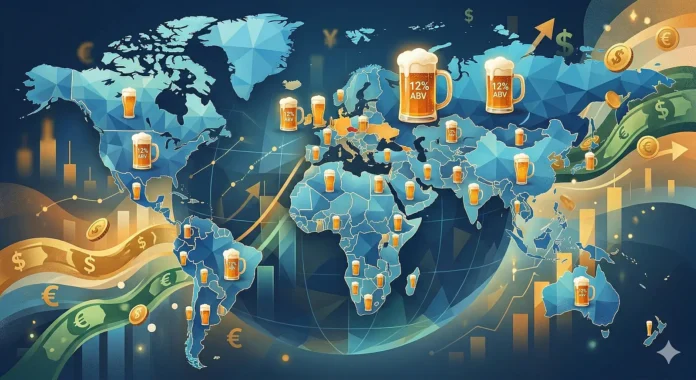 Imposto Seletivo: variação por teor alcoólico é uma das práticas mais recomendadas pelo mundo (Crédito: Imagem gerada por IA / Gemini)