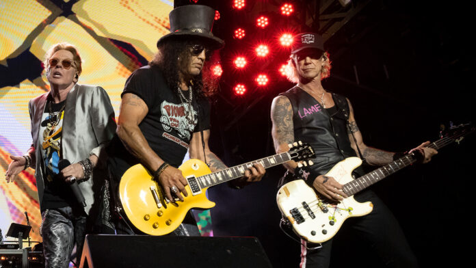 Guns N' Roses é a banda que vai encerrar o dia de shows do Monsters of Rock 2026 (Crédito: Reprodução / site Mercury Concerts)