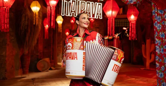 Itaipava Premium renovou o patrocínio com Ivete Sangalo até 2027 (Crédito: Divulgação)