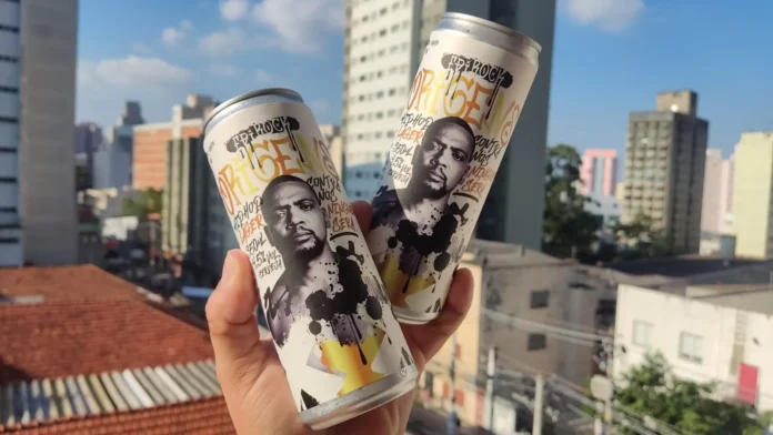 Cerveja do rapper Edi Rock, feita como colab com a Graja Beer (Crédito: Divulgacão)