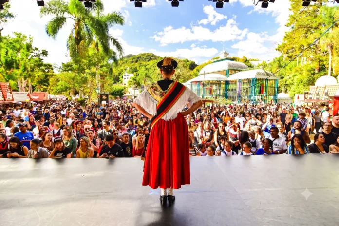 Bauernfest chega a 37ª edição em 2026, terá 17 dias de evento, muita cerveja e cultura germânica (Crédito: Divulgação / Prefeitura de Petrópolis / Imagem tratada com auxílio da IA)