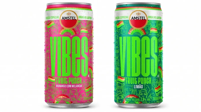 Marca de RTD do Grupo Heineken, Amstel Vibes descentraliza doações e utiliza rede de bares parceiros para financiar ONGs da comunidade LGBTQIAPN+ (Crédito: Divulgação)