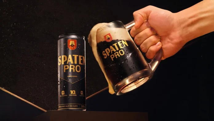 Nova Spaten Pro tem quantidade de proteína dividida entre 75% de whey protein hidrolisado e 25% de colágeno hidrolisado (Crédito: Divulgação)