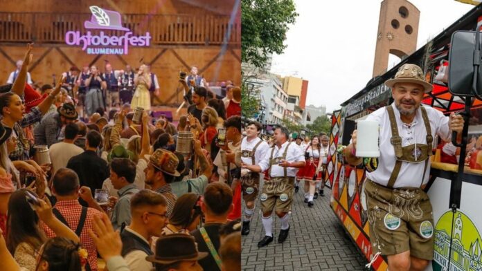 Agenda da Oktoberfest 2026: Blumenau, Santa Cruz do Sul e Igrejinha ocupam o mês inteiro; São Paulo e Ribeirão Preto se despedem já neste fim de semana (Crédito: Divulgação / Oktoberfest de Blumenau)