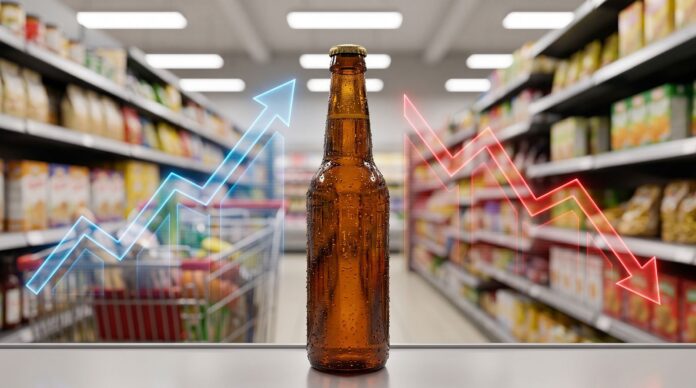 Índice do preço da cerveja acelerou pelo segundo mês seguido na pesquisa do IPCA do IBGE, mesmo com deflação do índice geral (Crédito: Imagem gerada com IA / Gemini)