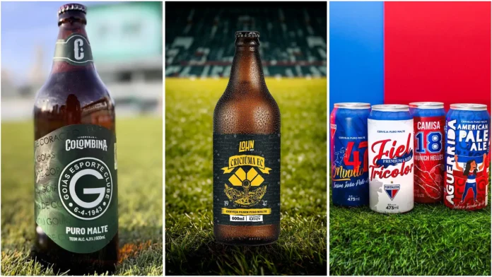 Cerveja e futebol: os clubes que viraram rótulos de cerveja (Crédito: Divulgação)